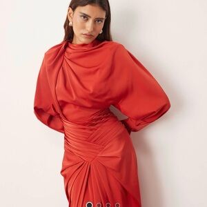 Chic Backless Red Women's Dress